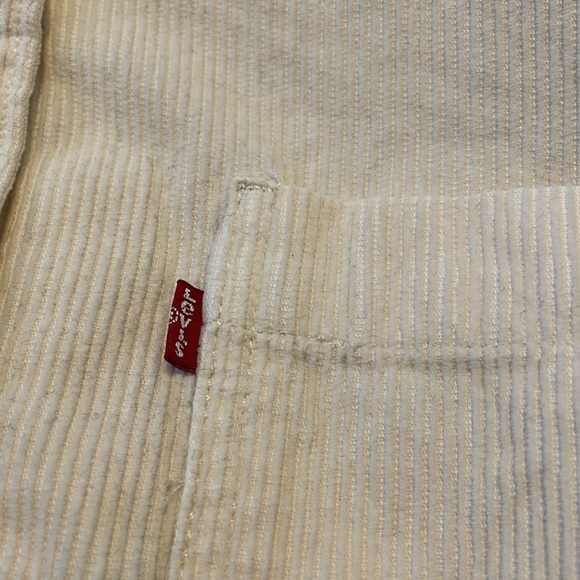 LEVI’S Corduroy Button Down Shirt Jacket, Women’s M, Cream - Picture 9 of 11